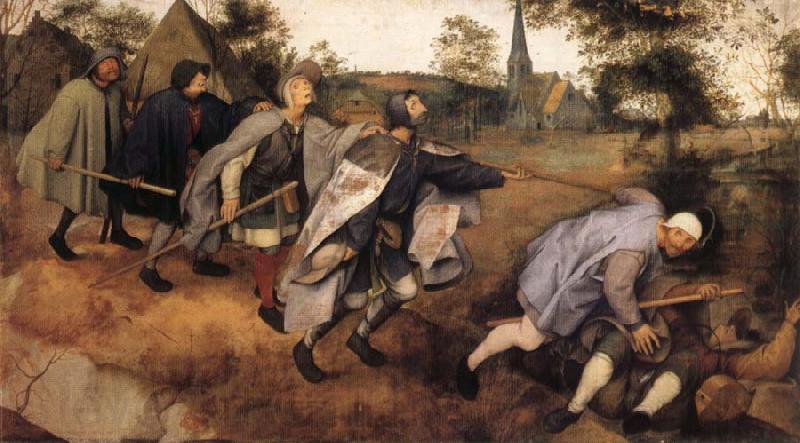 BRUEGEL, Pieter the Elder Parable of the Blind Leading the Blind Norge oil painting art